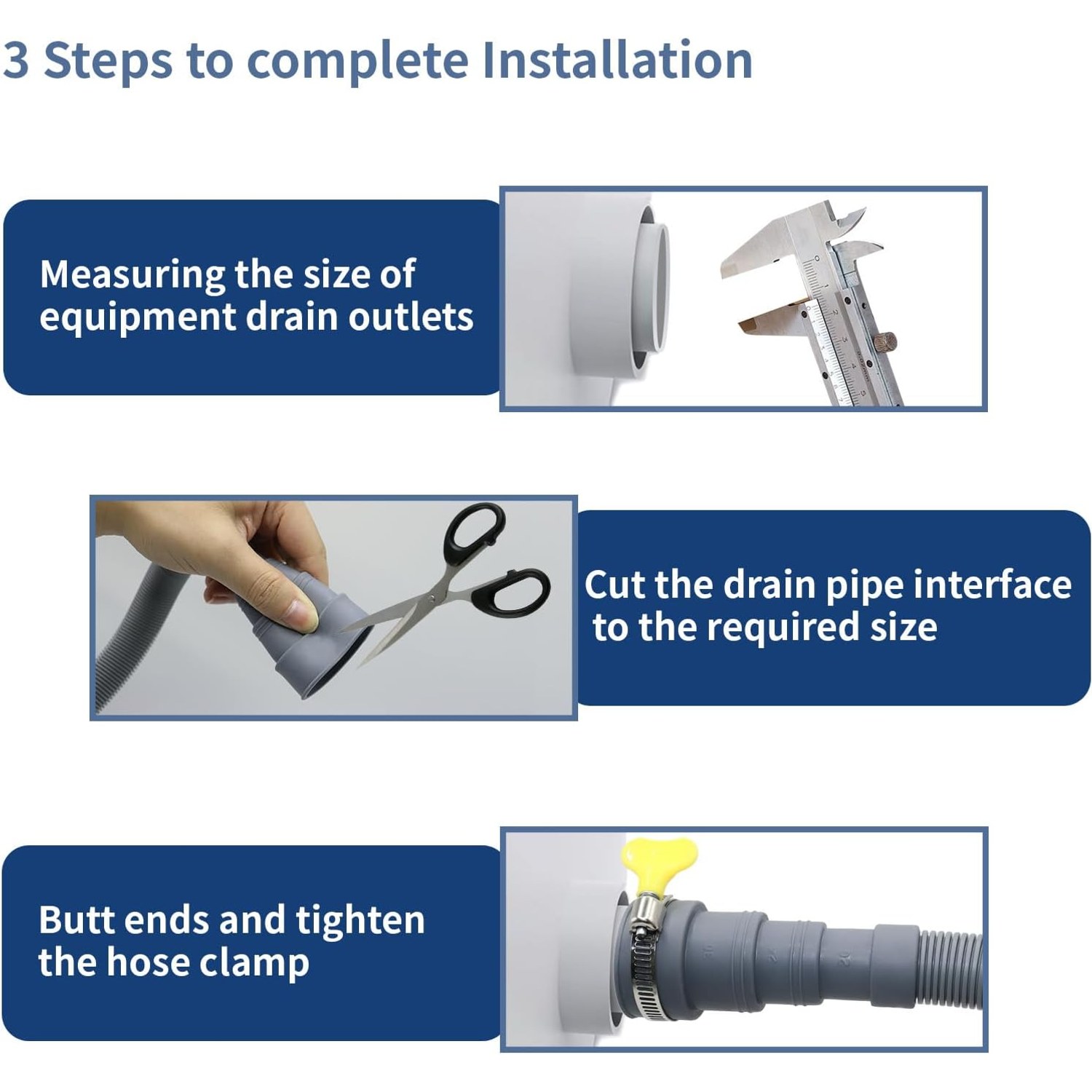 1m Drain Hose Extension Kit with Bracket: image 5