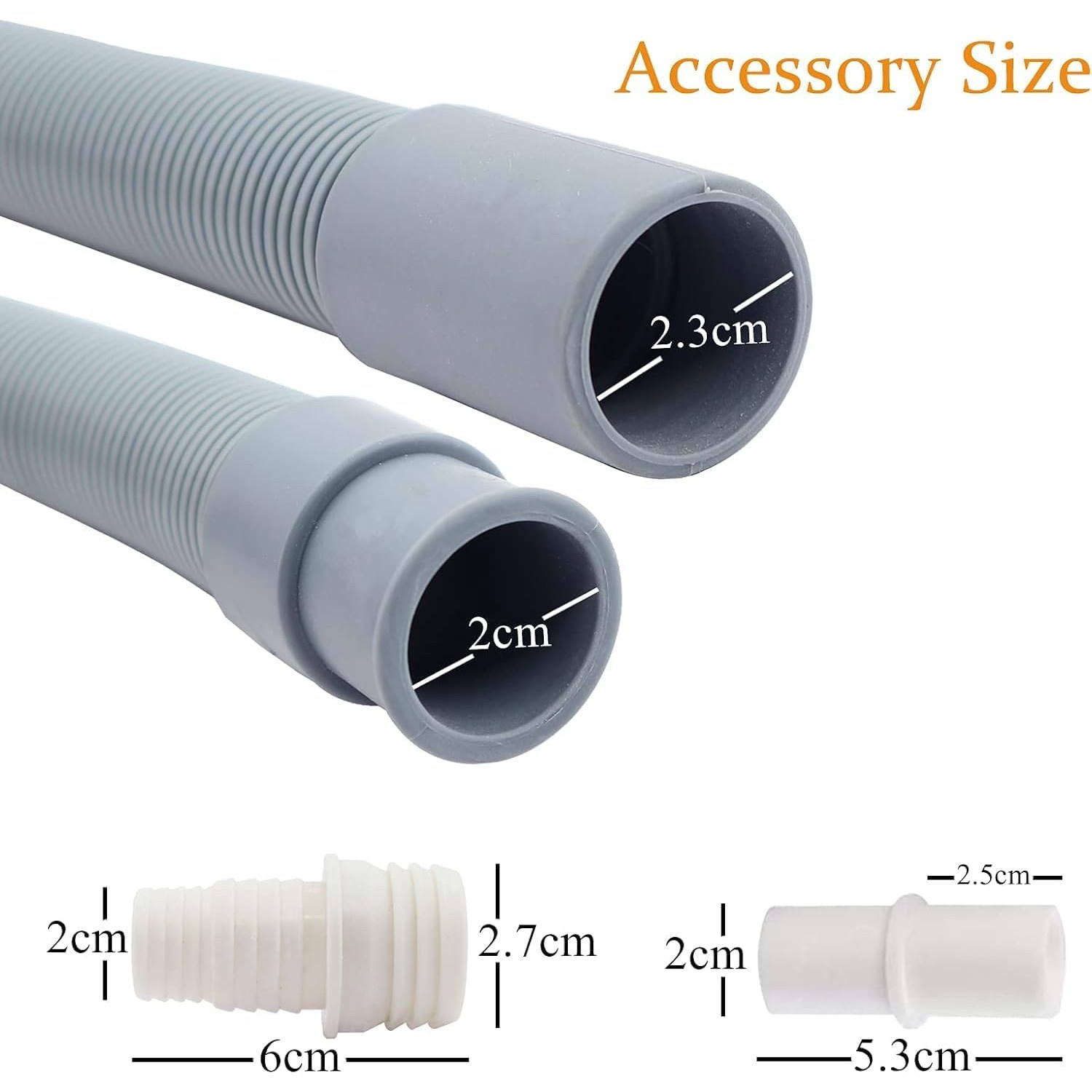 Washing Machine Drain Hose Kit 3m with Connector and Adapter: image 3