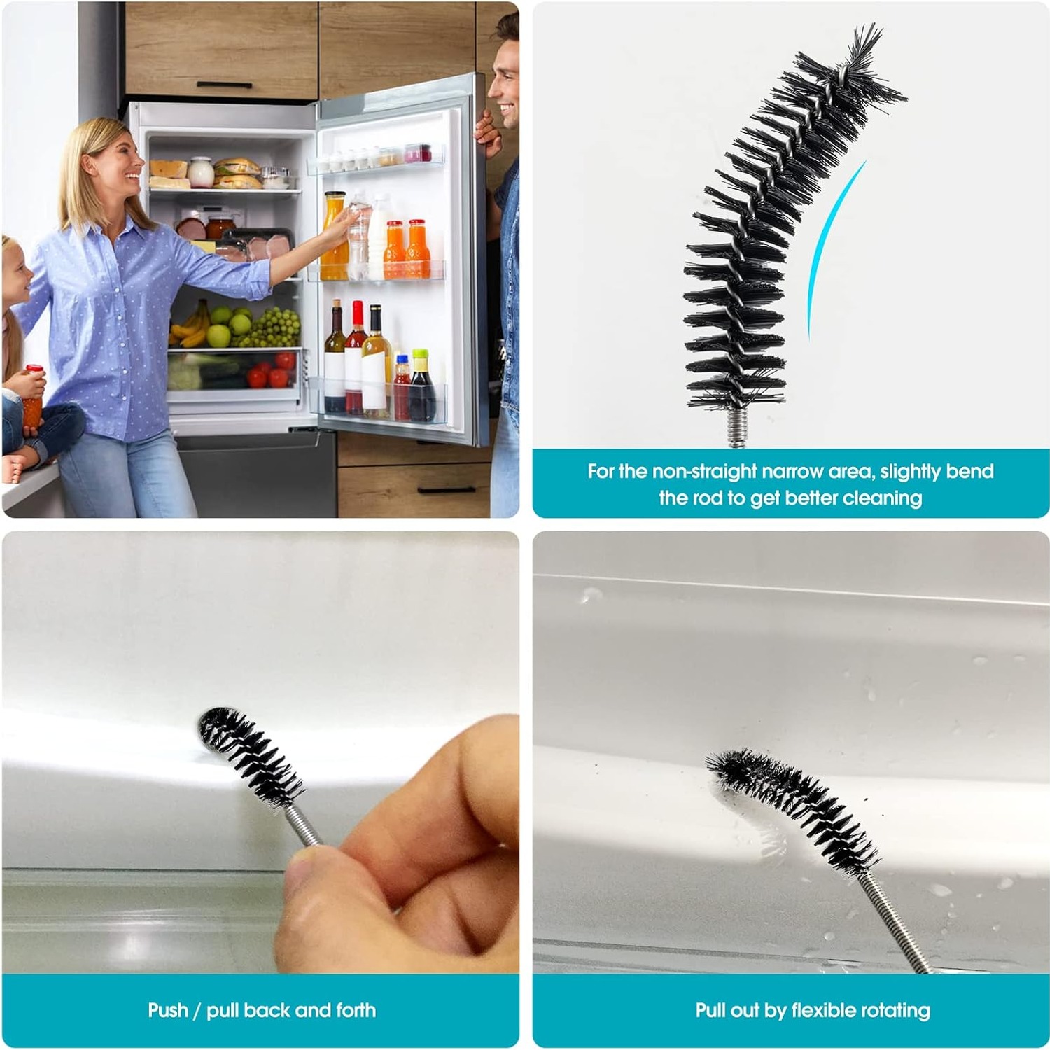 Double Ended Drain Brush 170cm