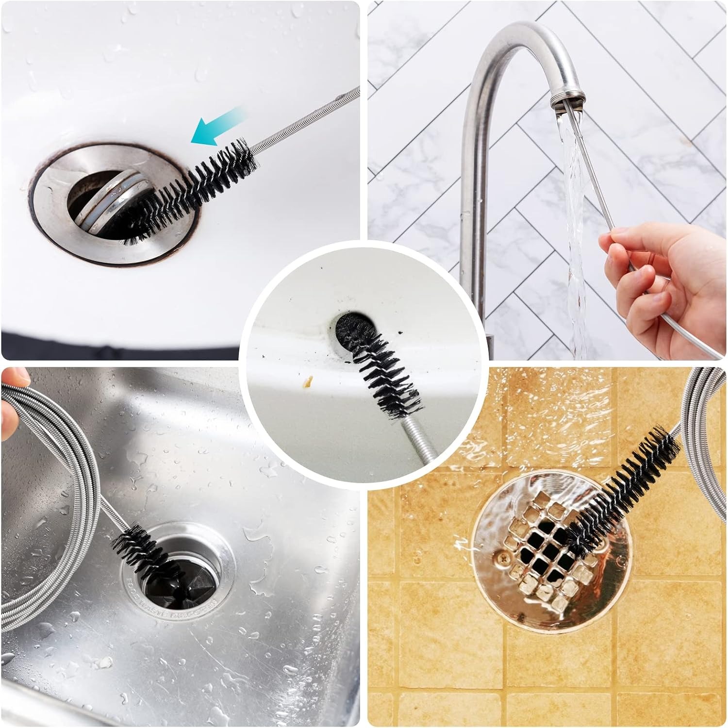 Double Ended Drain Brush 170cm