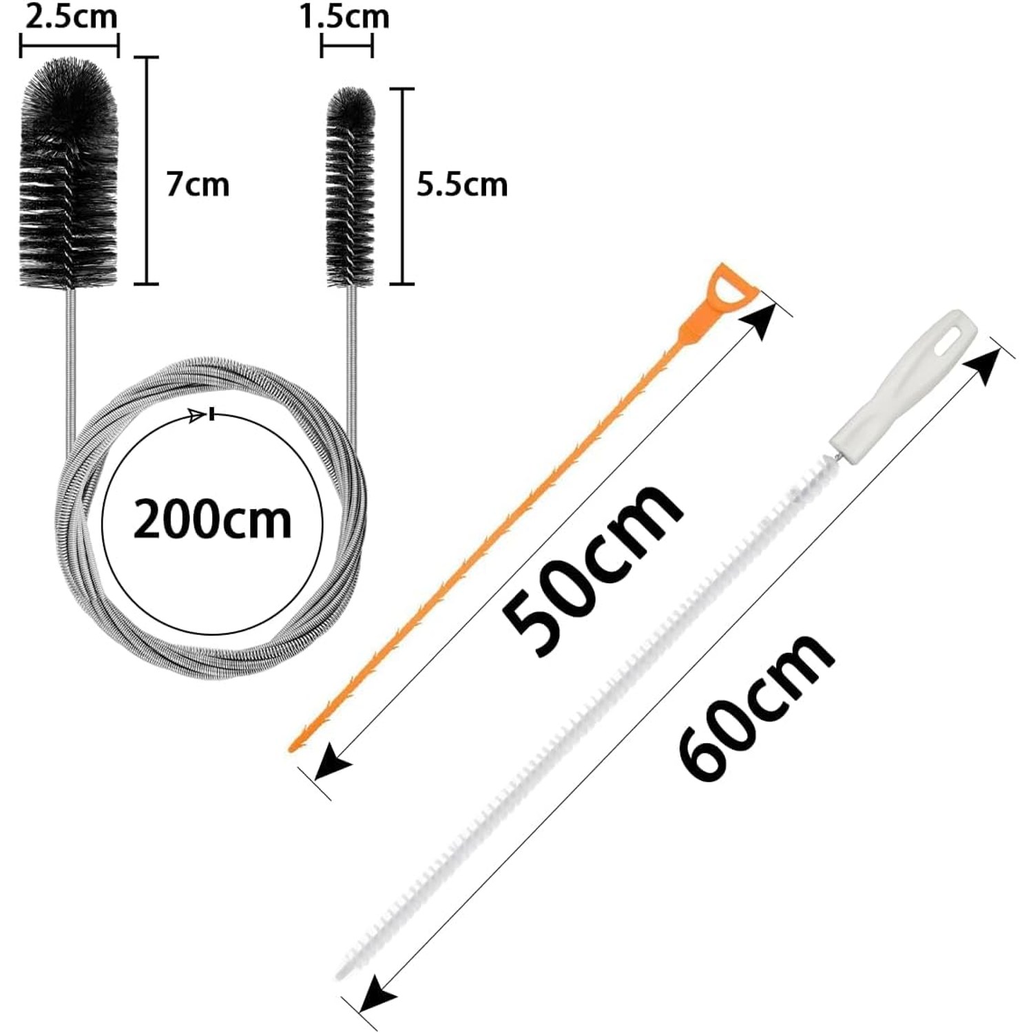 200cm Drain Brush Set, 3 Pack: image 2