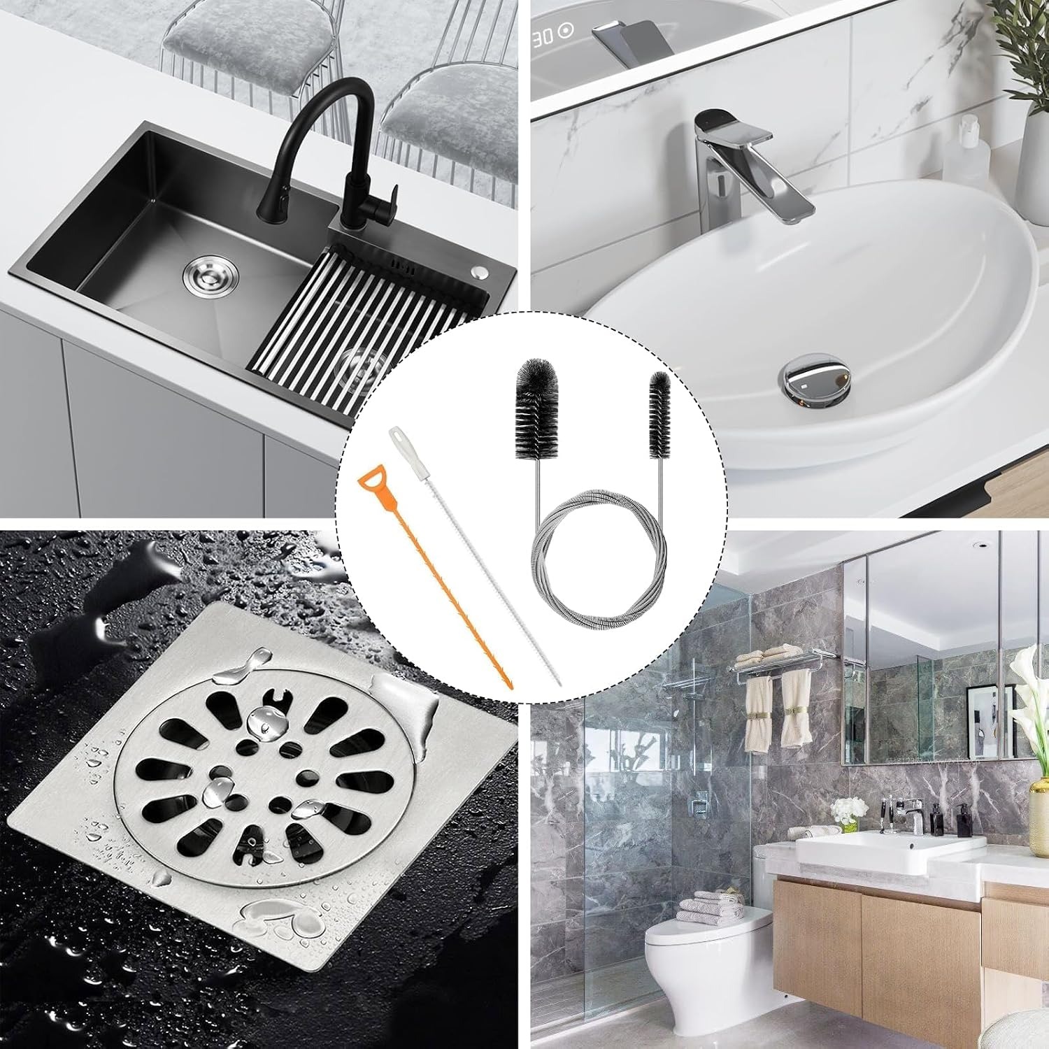 200cm Drain Brush Set, 3 Pack: image 5