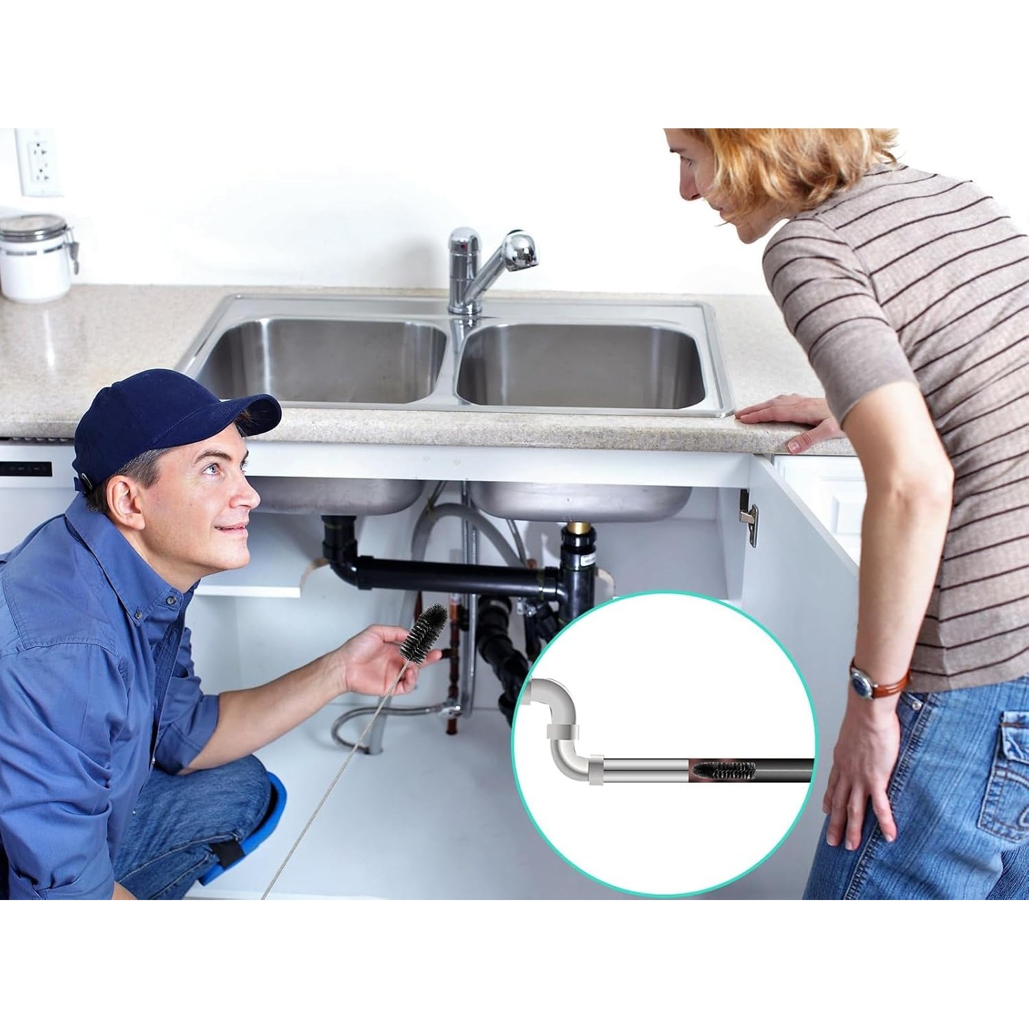 200cm Drain Brush Set, 3 Pack: image 7