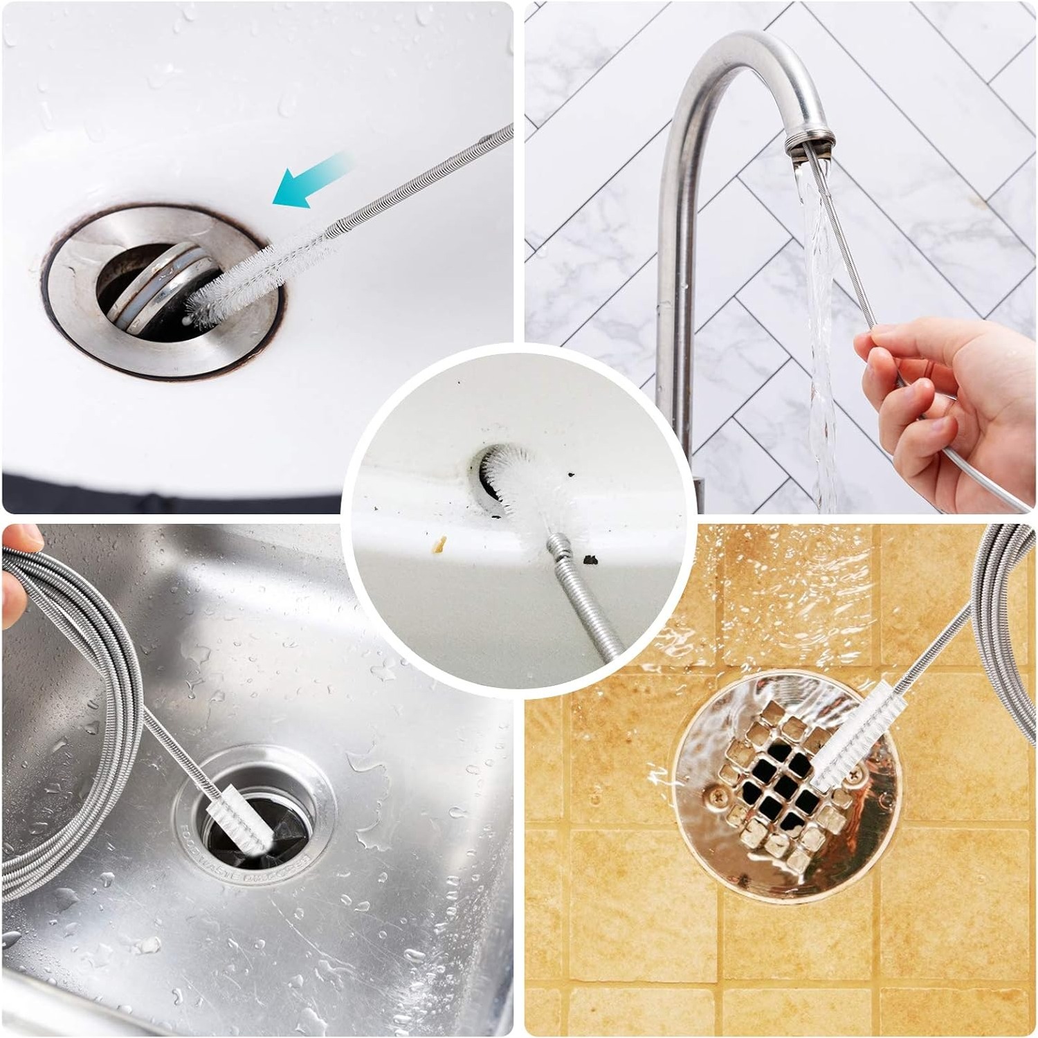 Flexible Drain Brush 155cm with Nylon Bristle Head: image 5