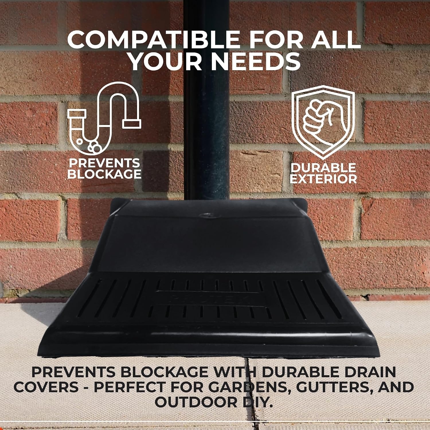 Outdoor Drain Cover 30cm, Pack of 2: image 3
