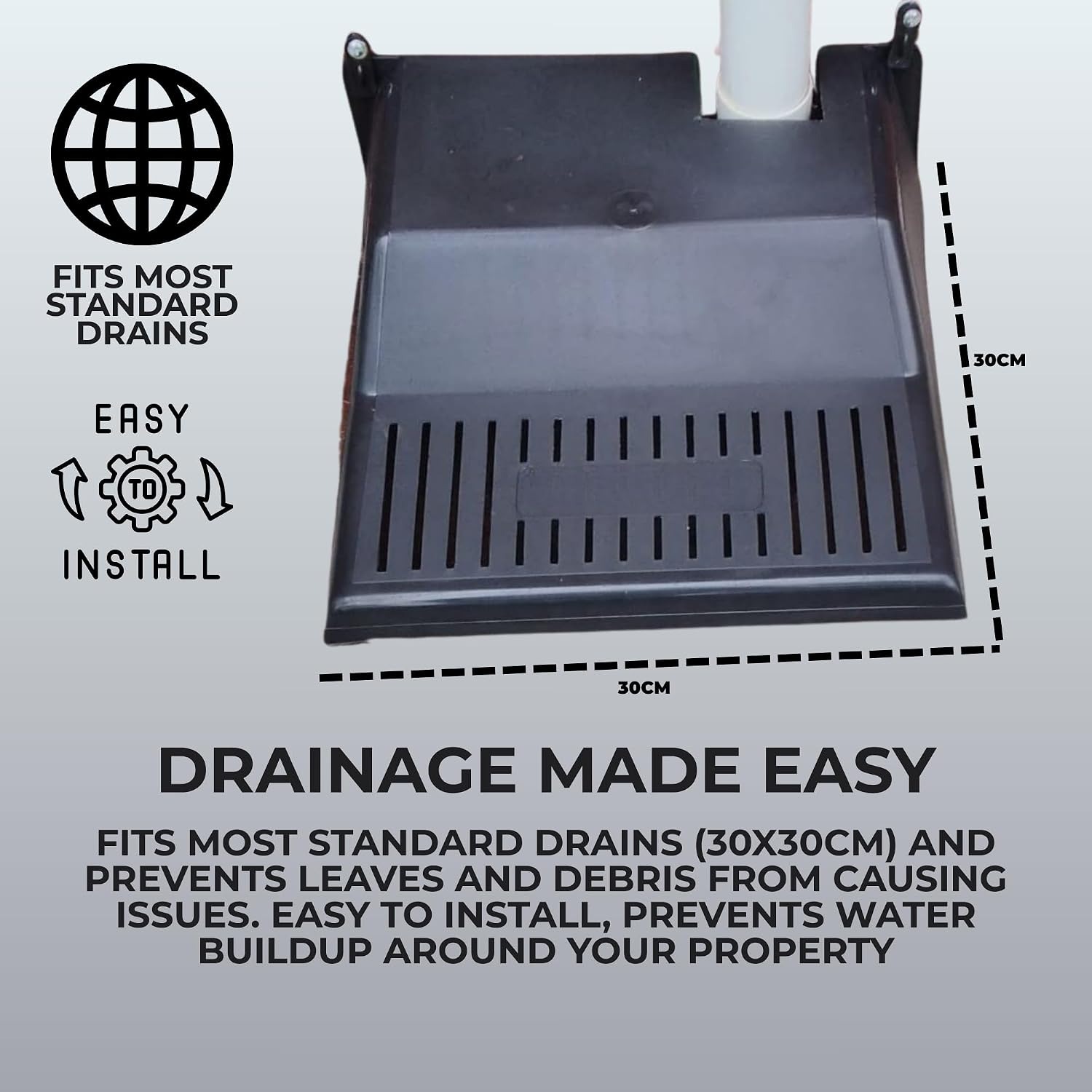 Outdoor Drain Cover 30cm, Pack of 2: image 4