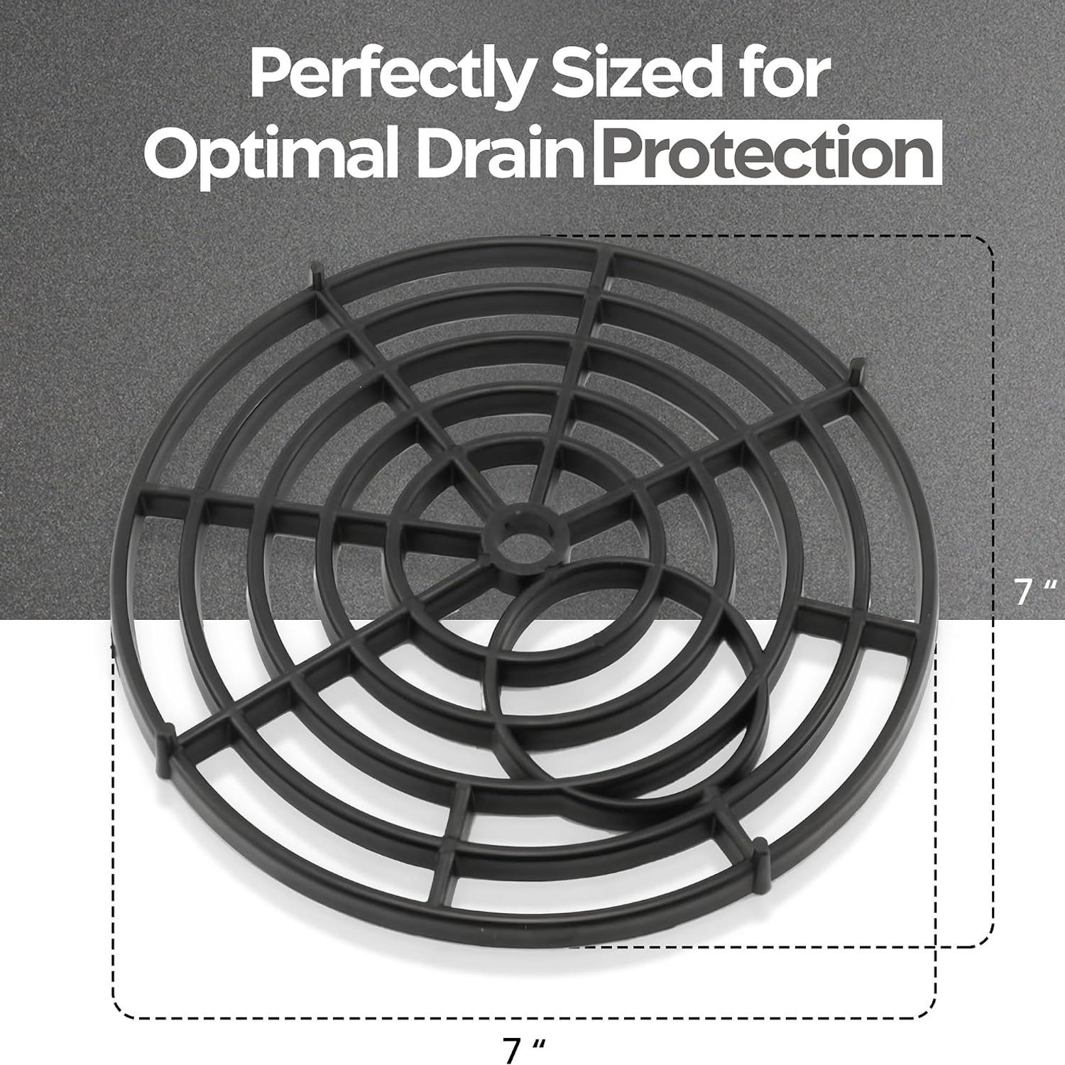 175mm Round Plastic Drain Cover