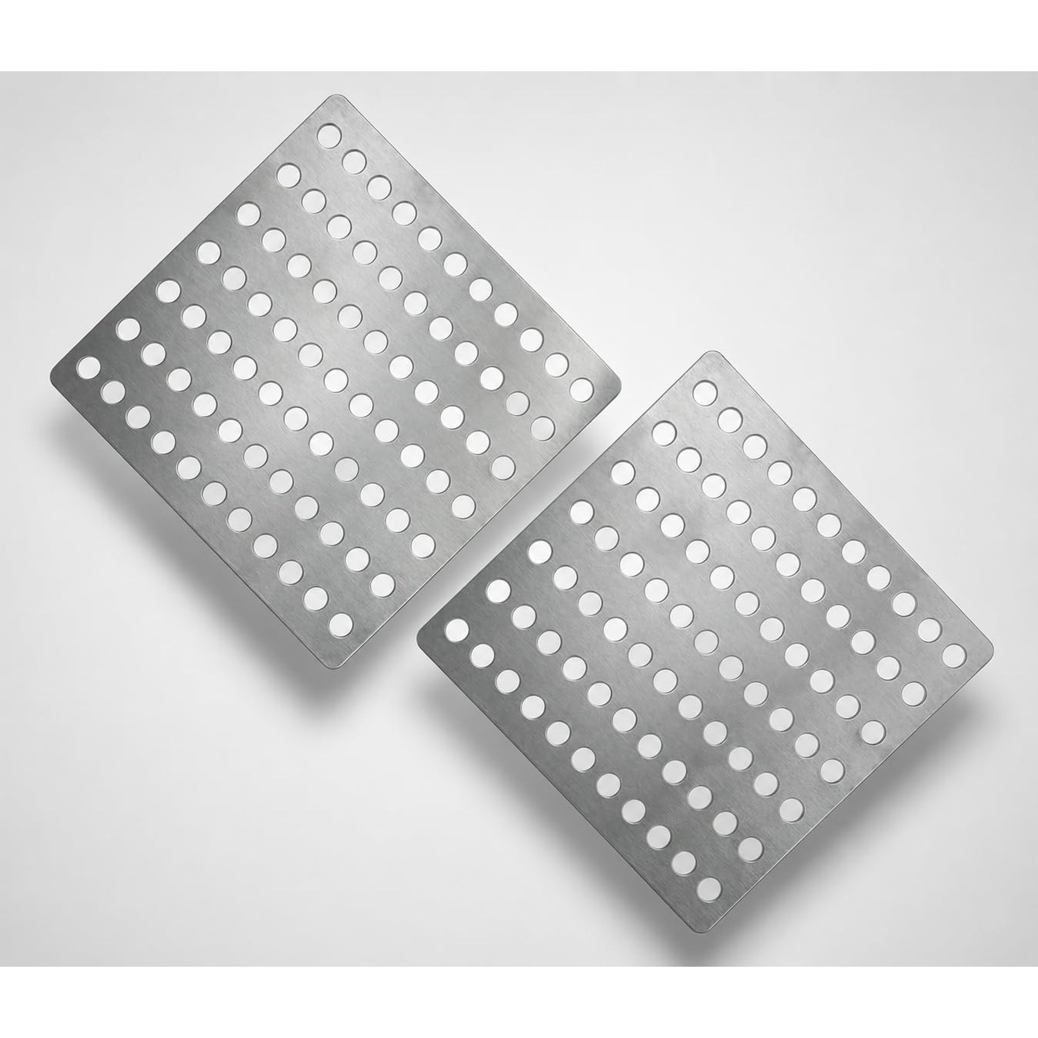 Square Stainless Steel Drain Cover 150mm, 2 Pack