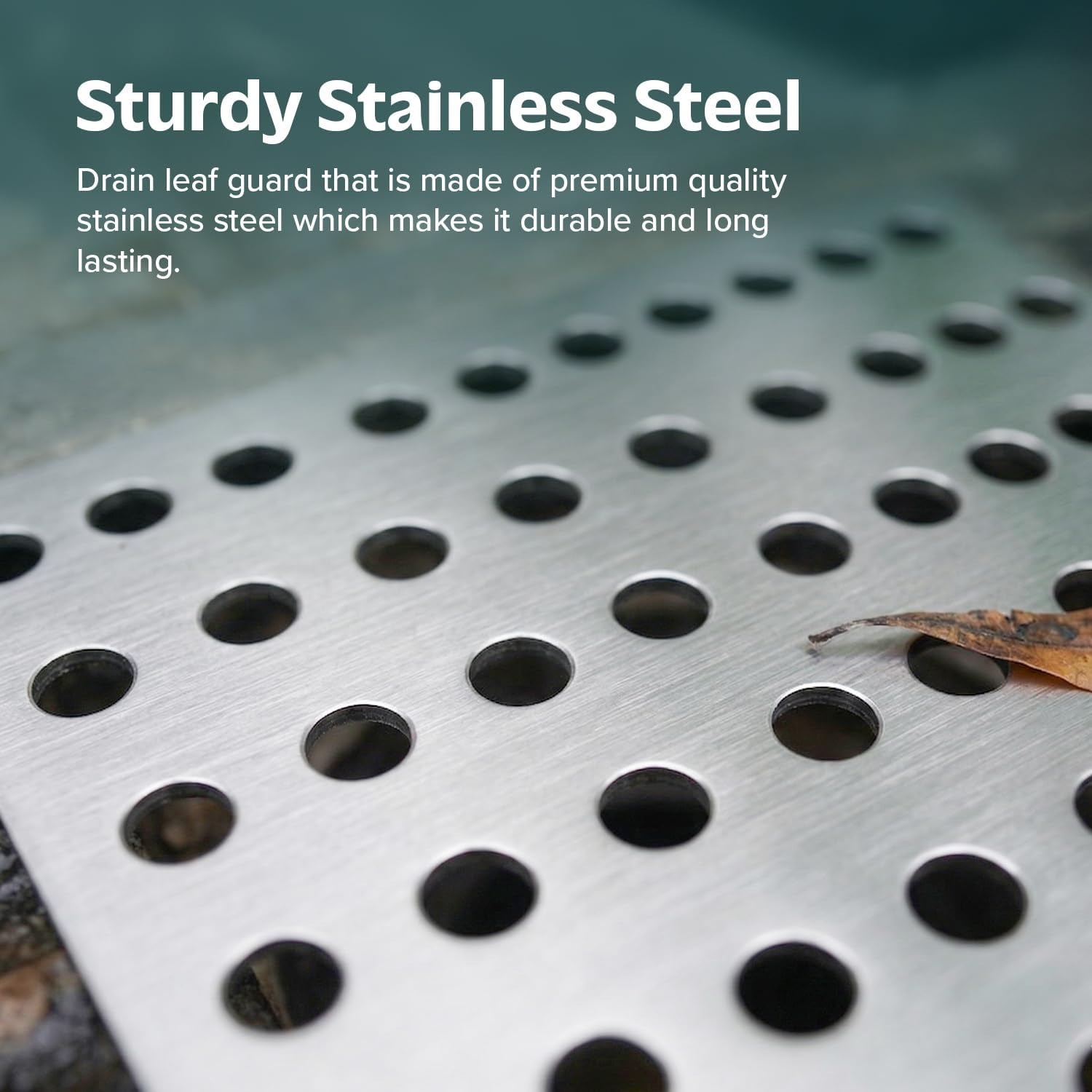 Square Stainless Steel Drain Cover 150mm, 2 Pack