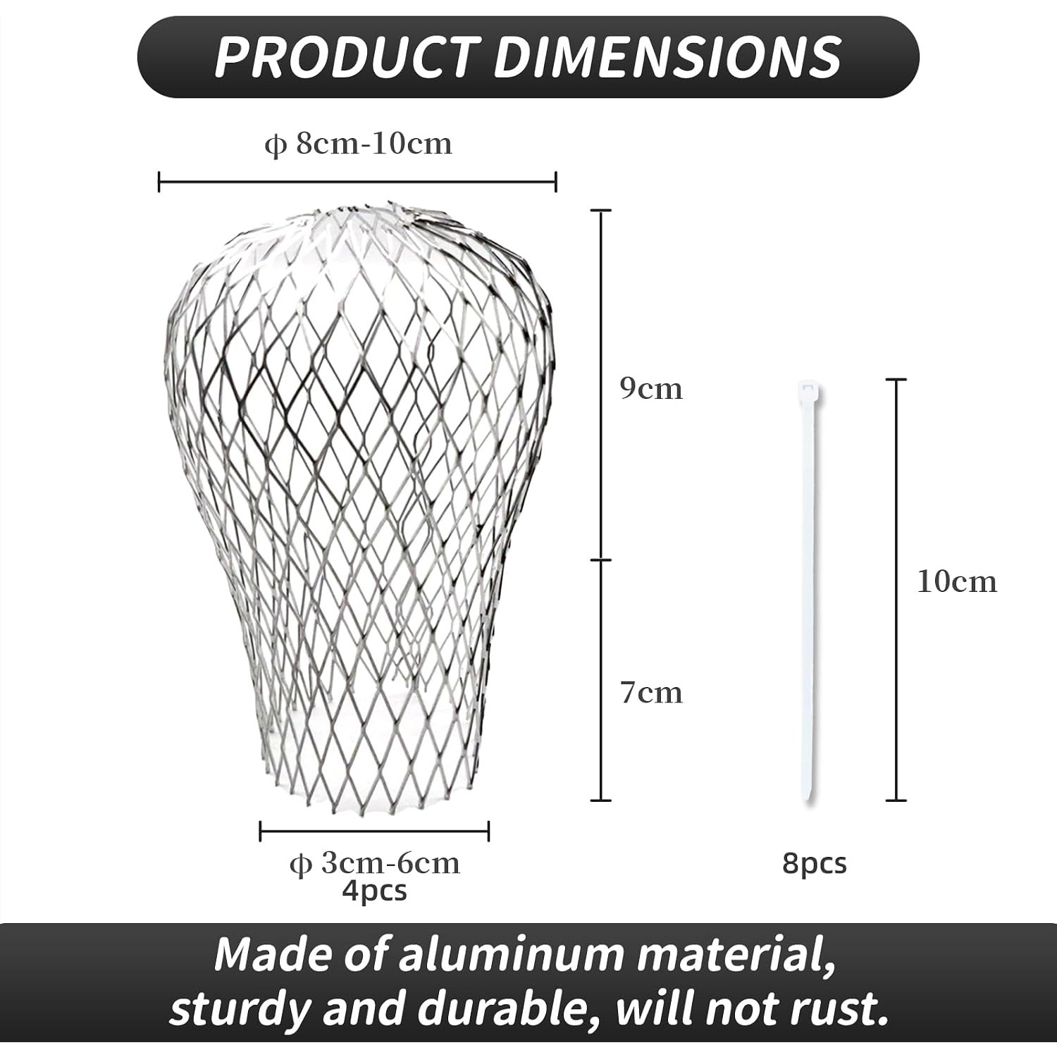 Downpipe Leaf Guard Mesh, Pack of 4