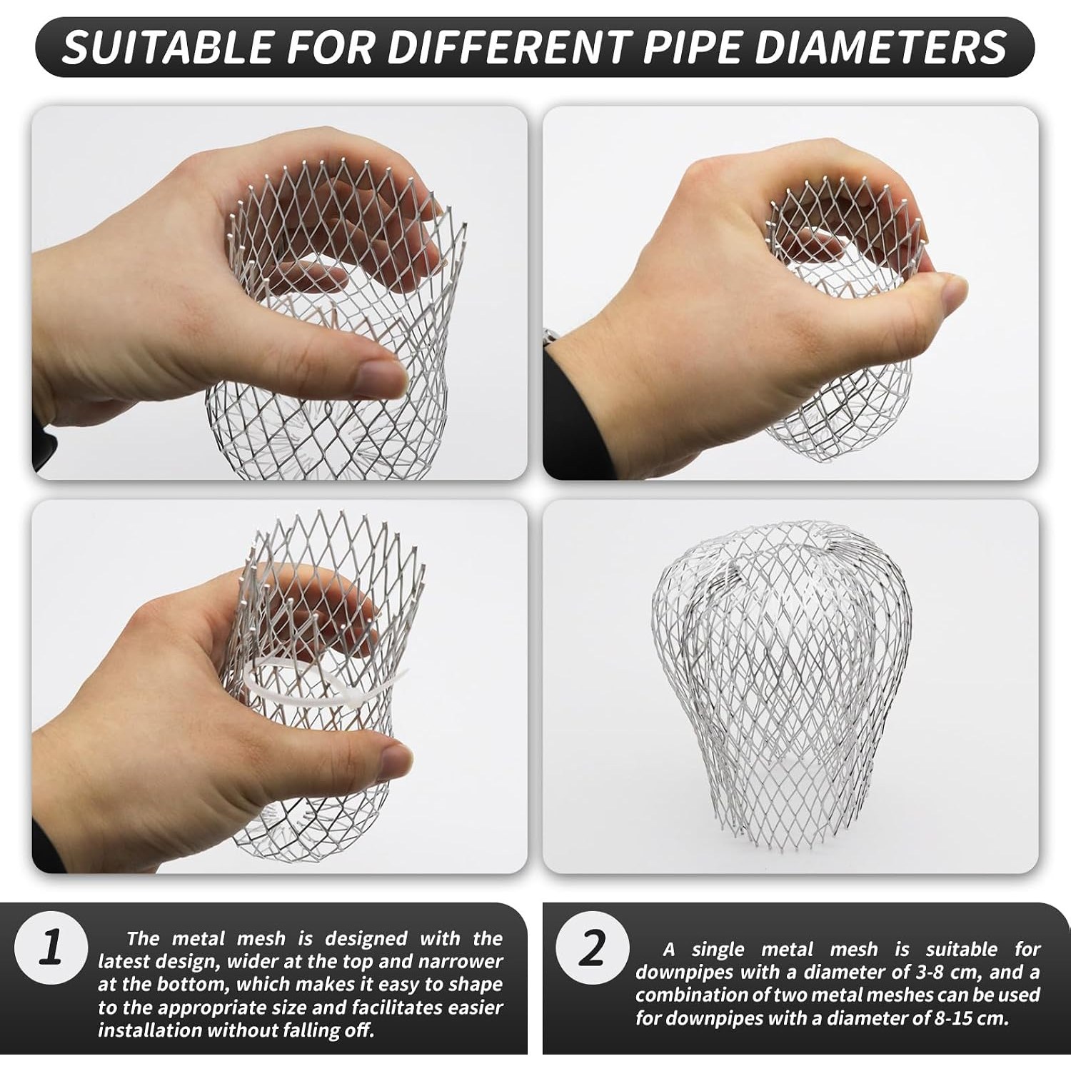 Downpipe Leaf Guard Mesh, Pack of 4