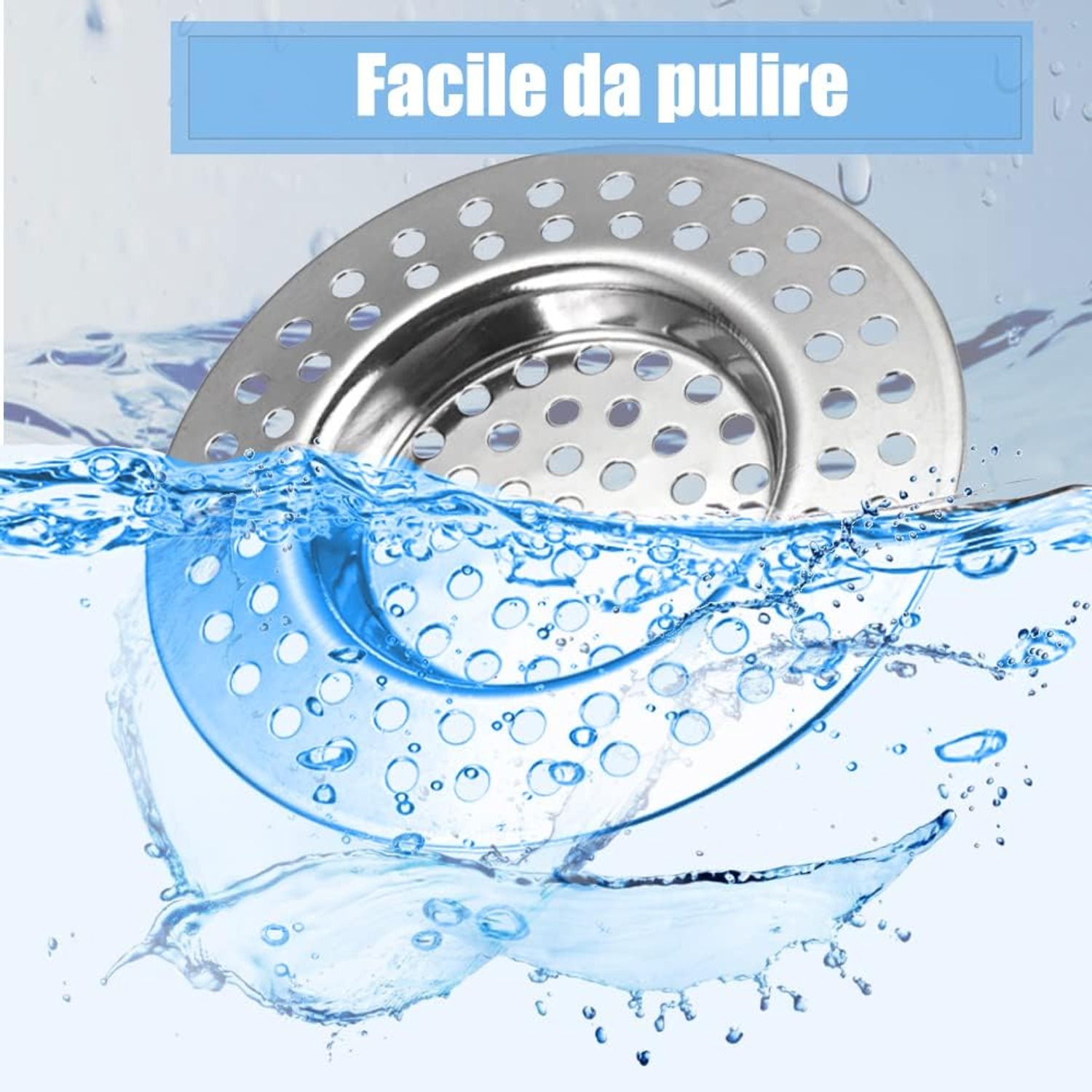 Mesh Sink Strainer 75mm, 2 Pack