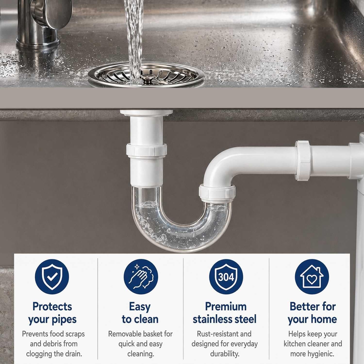Pop Up Sink Strainer Plug 83mm: image 4