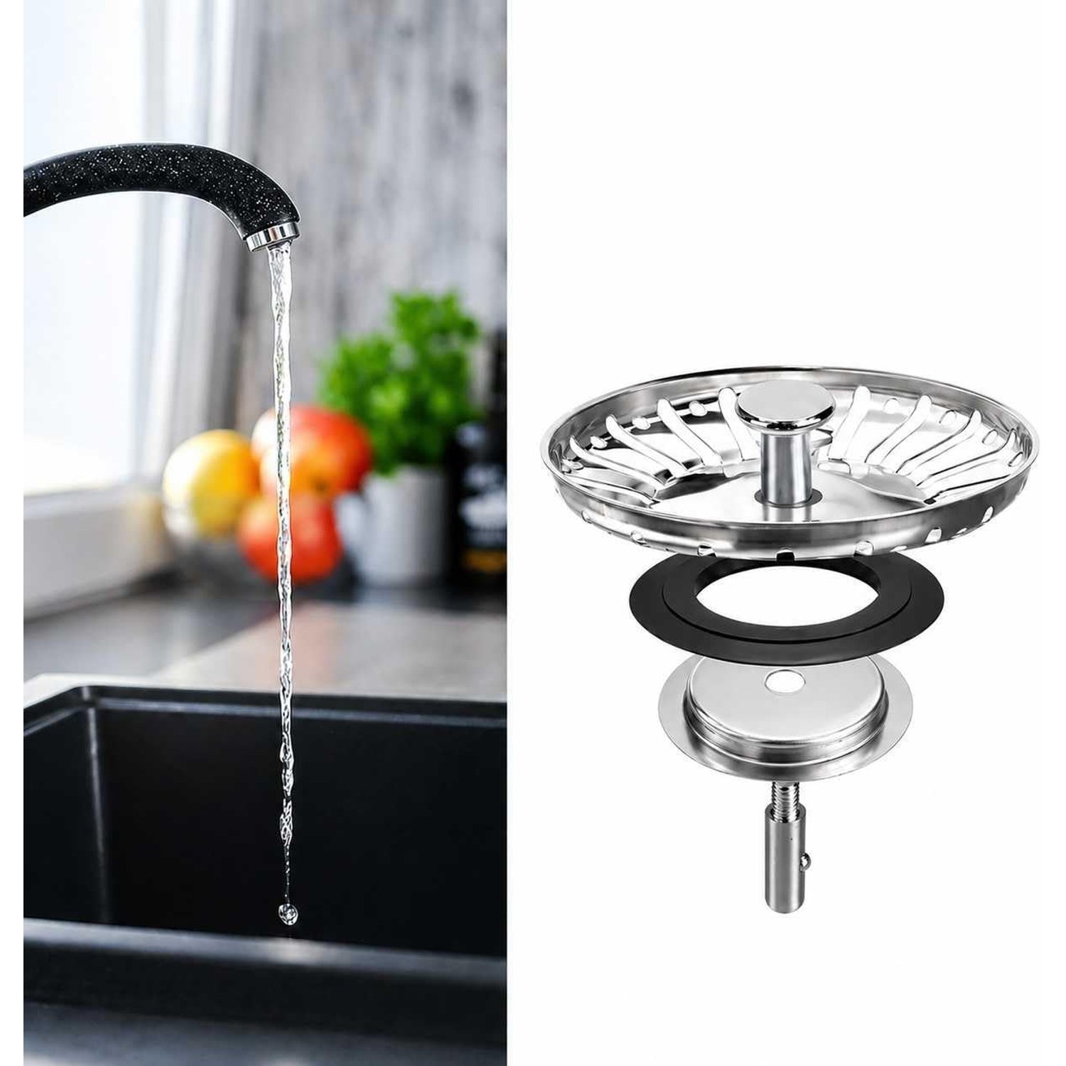 Pop Up Sink Strainer Plug 83mm: image 5