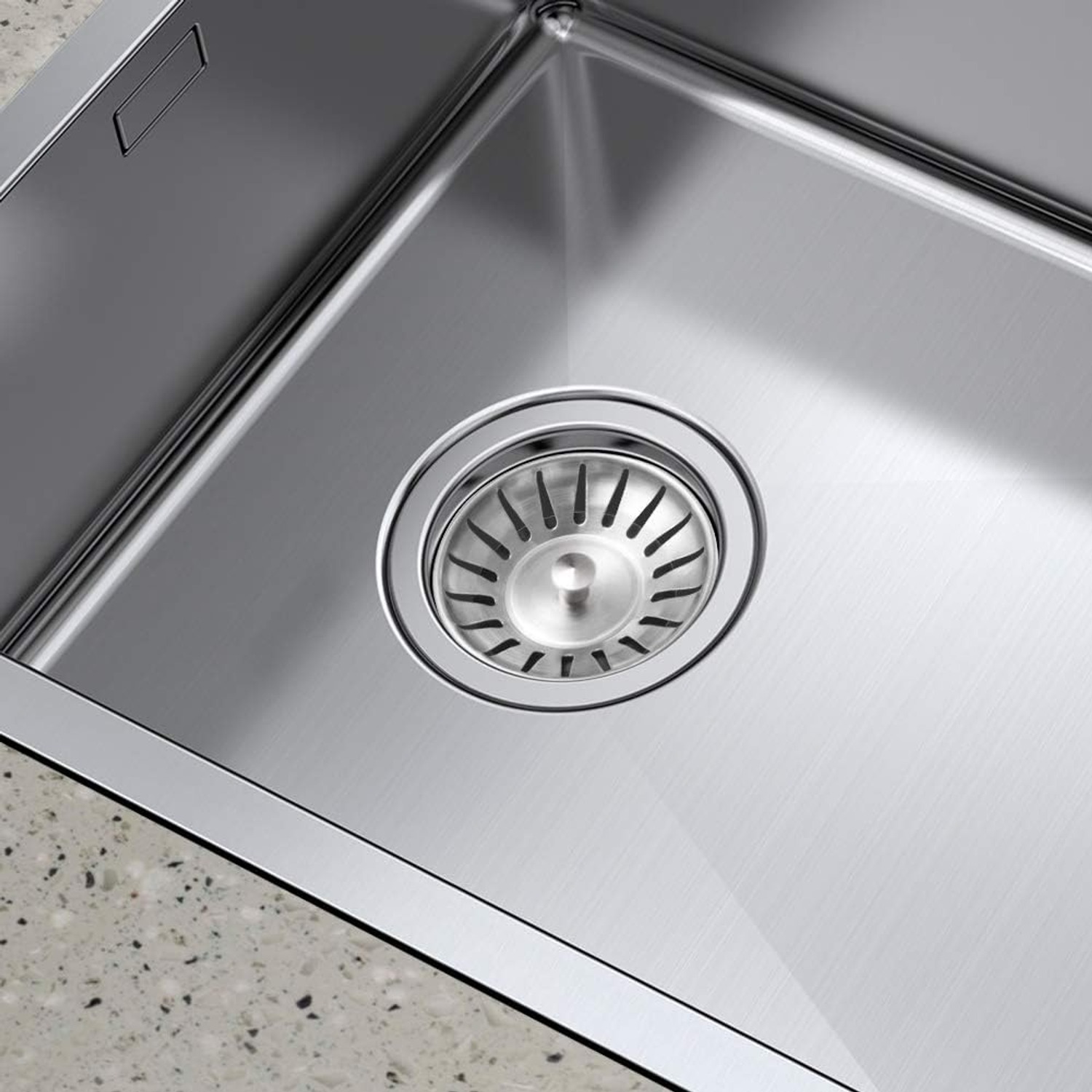 Stainless Steel Sink Waste Strainer 78mm, 2 Pack