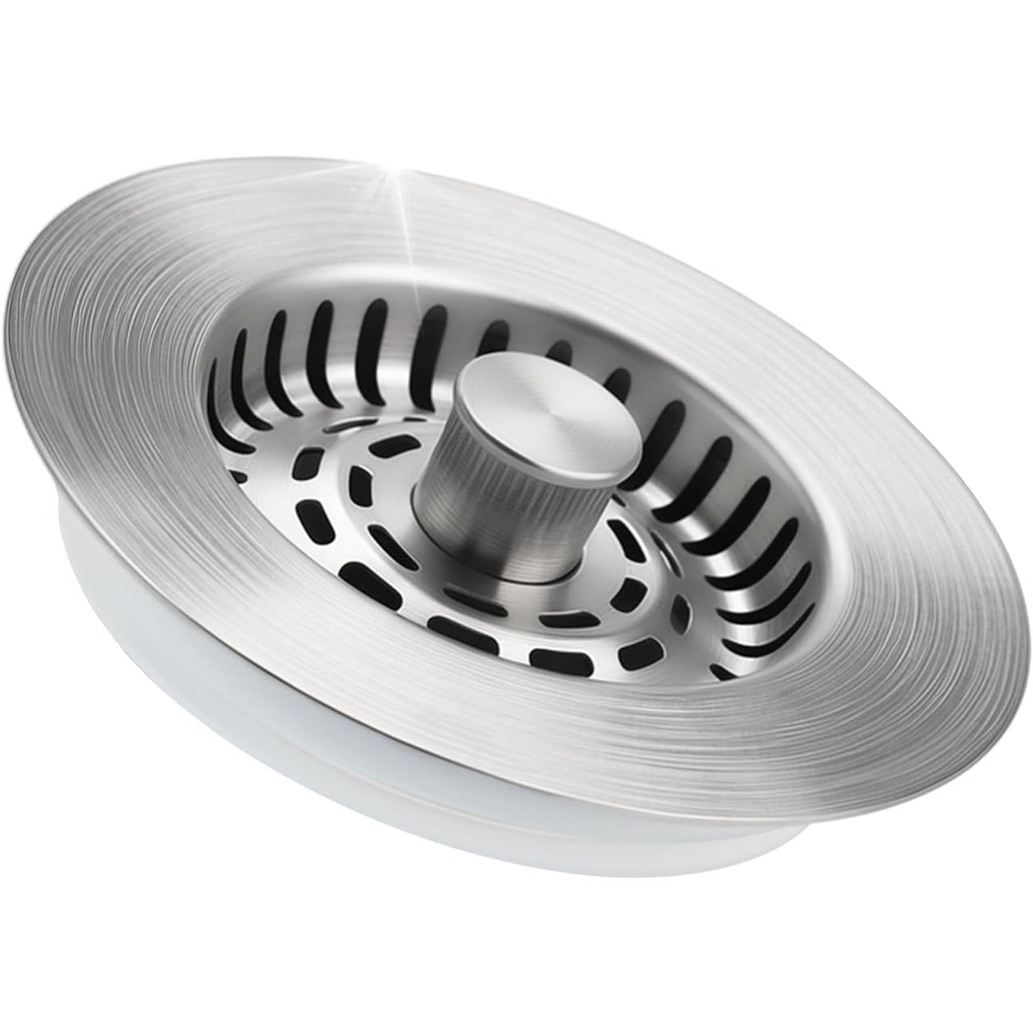 Three in One Kitchen Sink Plug with Stainless Steel Strainer Basket