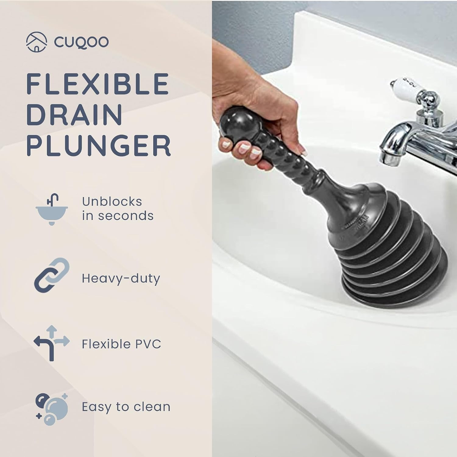 Bellows Sink and Shower Plunger: image 2