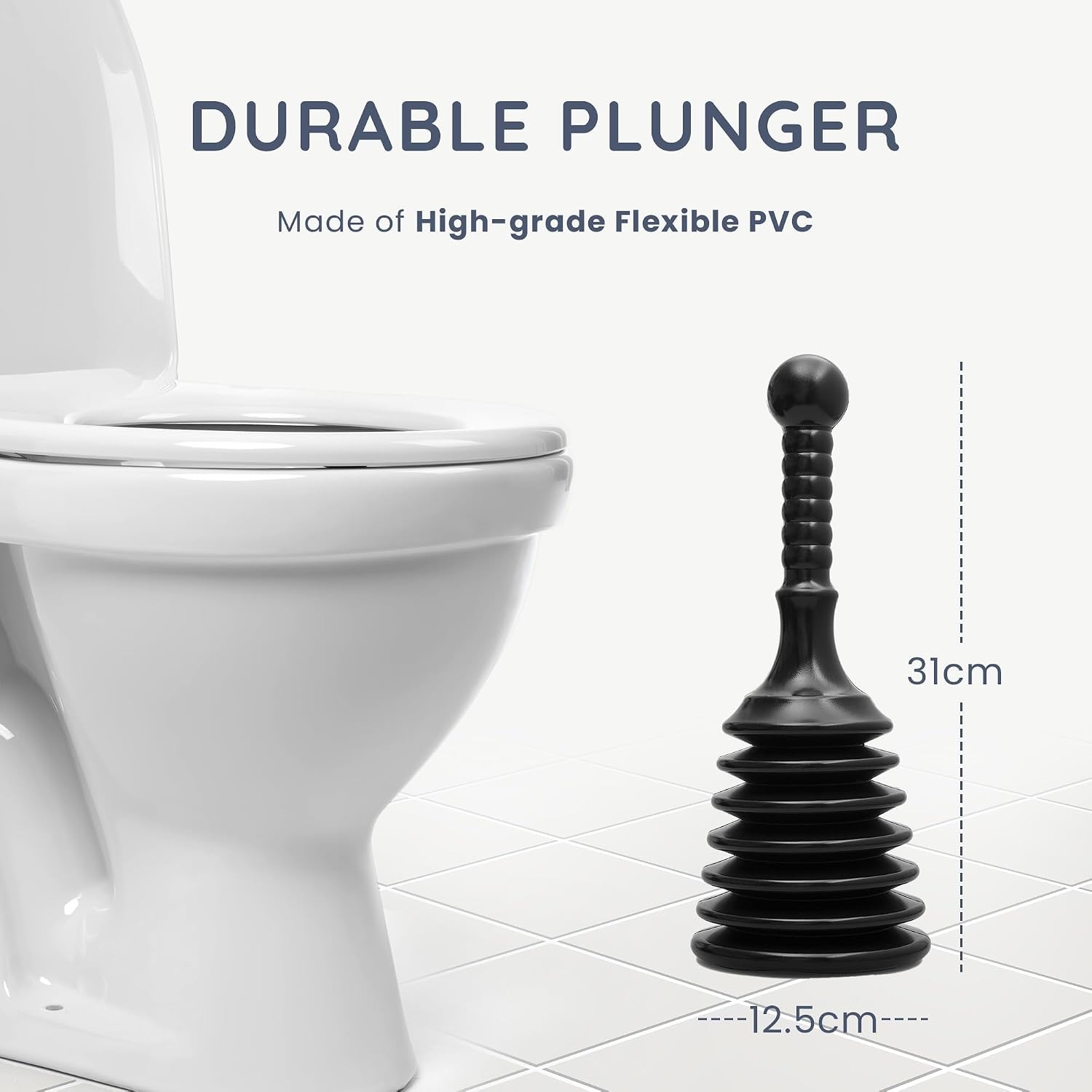 Bellows Sink and Shower Plunger: image 3