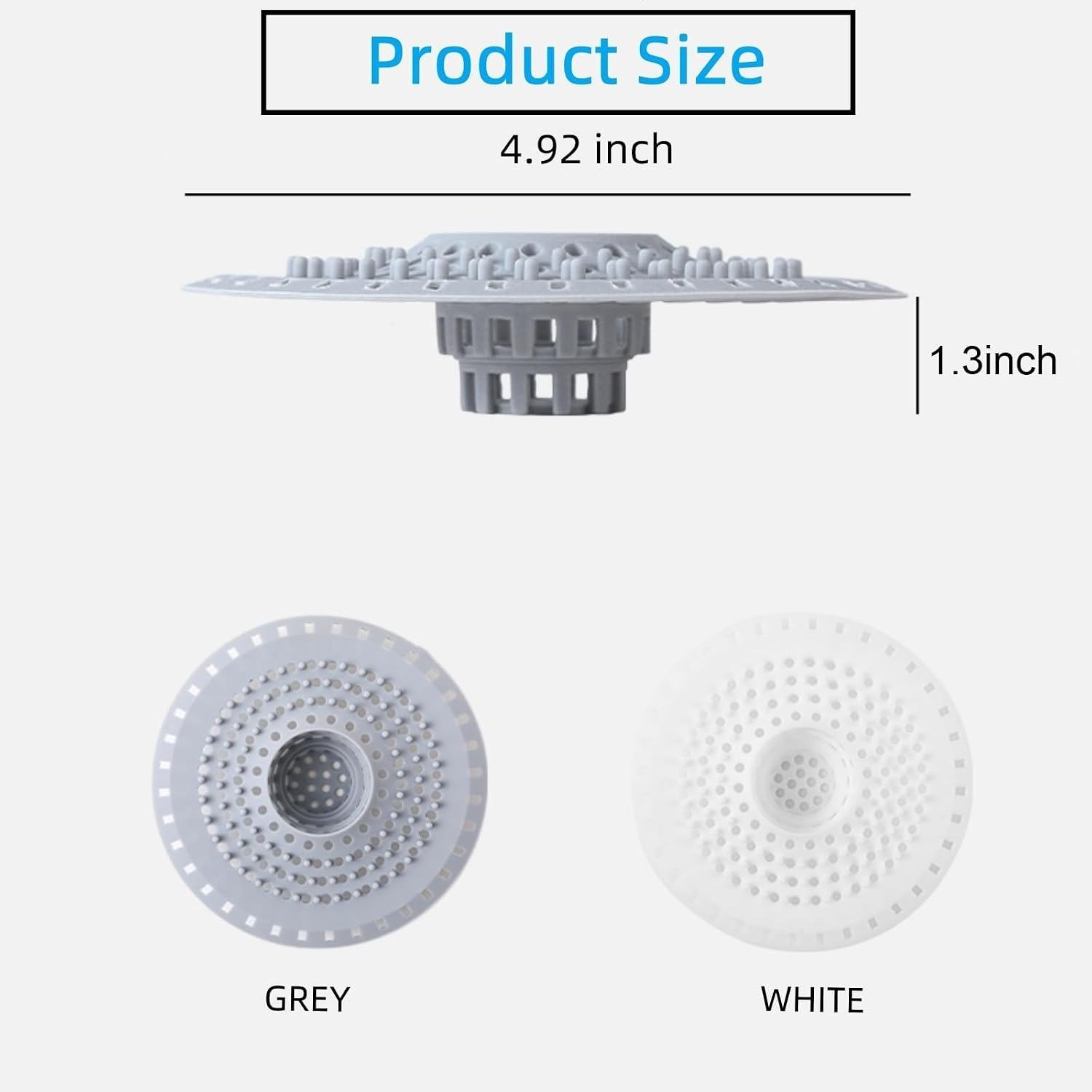 Silicone Shower Hair Grid 2 Pack