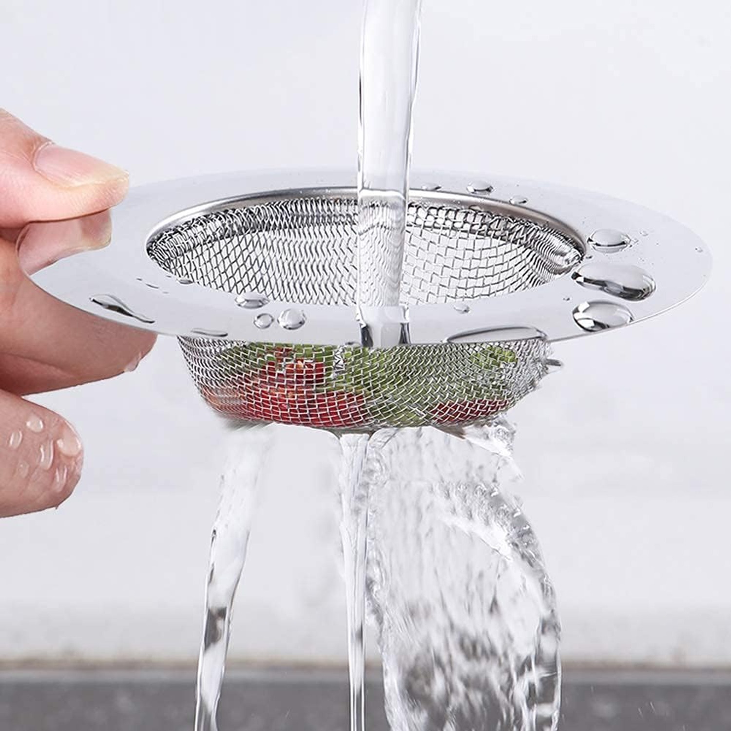 Stainless Steel Hair Strainer 115mm, 2 Pack