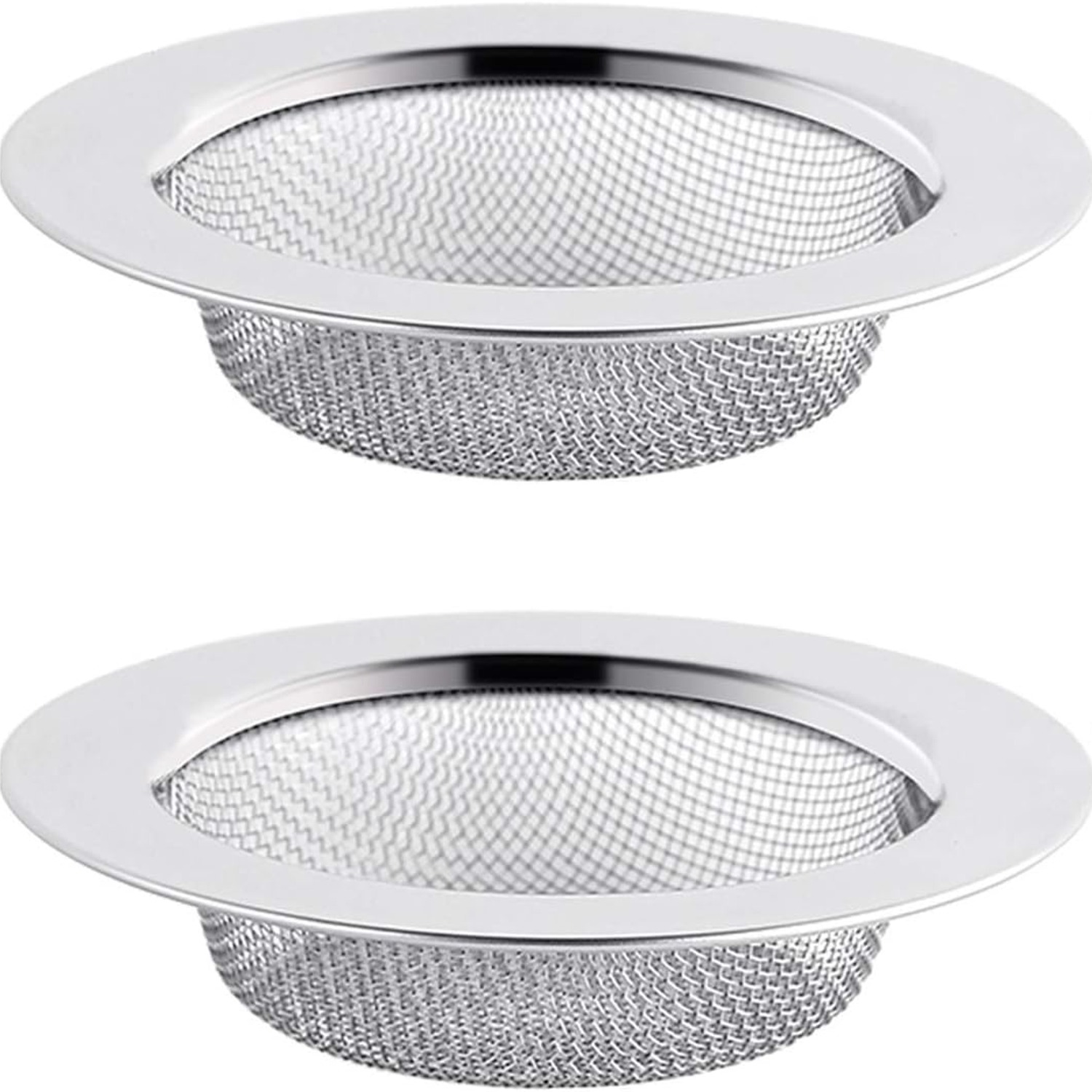 Stainless Steel Hair Strainer 75mm, 2 Pack