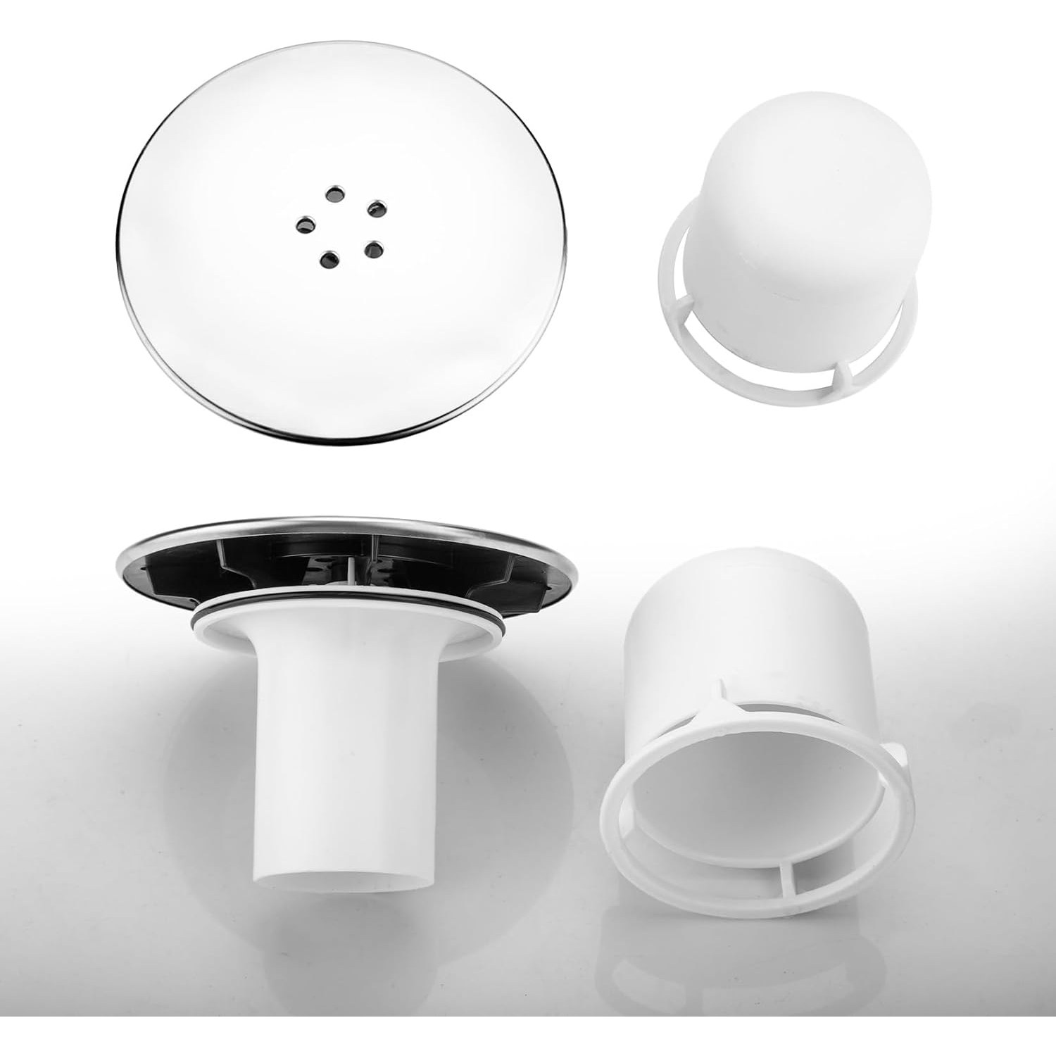 95mm Shower Drain Cover Replacement with Dip Cup: image 4