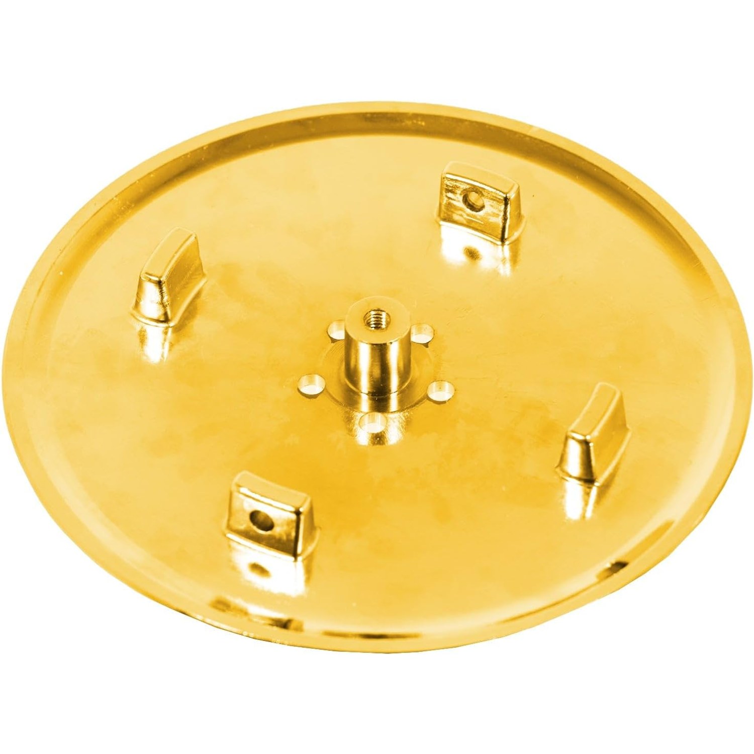 Shower Trap Cover in Brushed Brass, 110mm: image 6