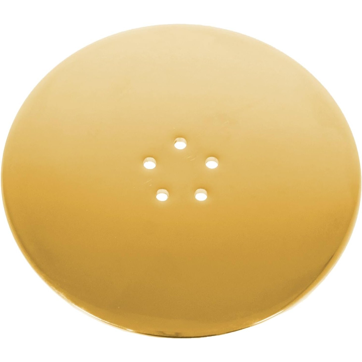 Shower Trap Cover in Brushed Brass, 110mm: image 7