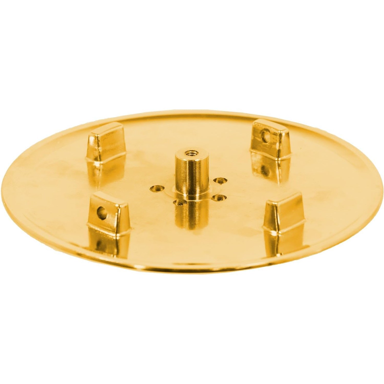 Shower Trap Cover in Brushed Brass, 110mm: image 8