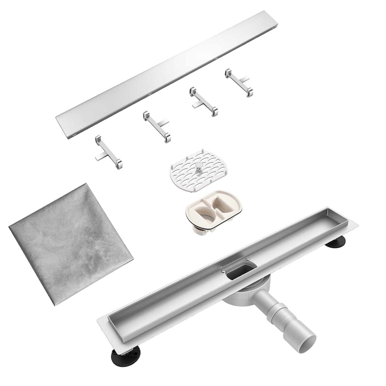 Tile Insert Linear Shower Drain 600mm with Rotating Trap