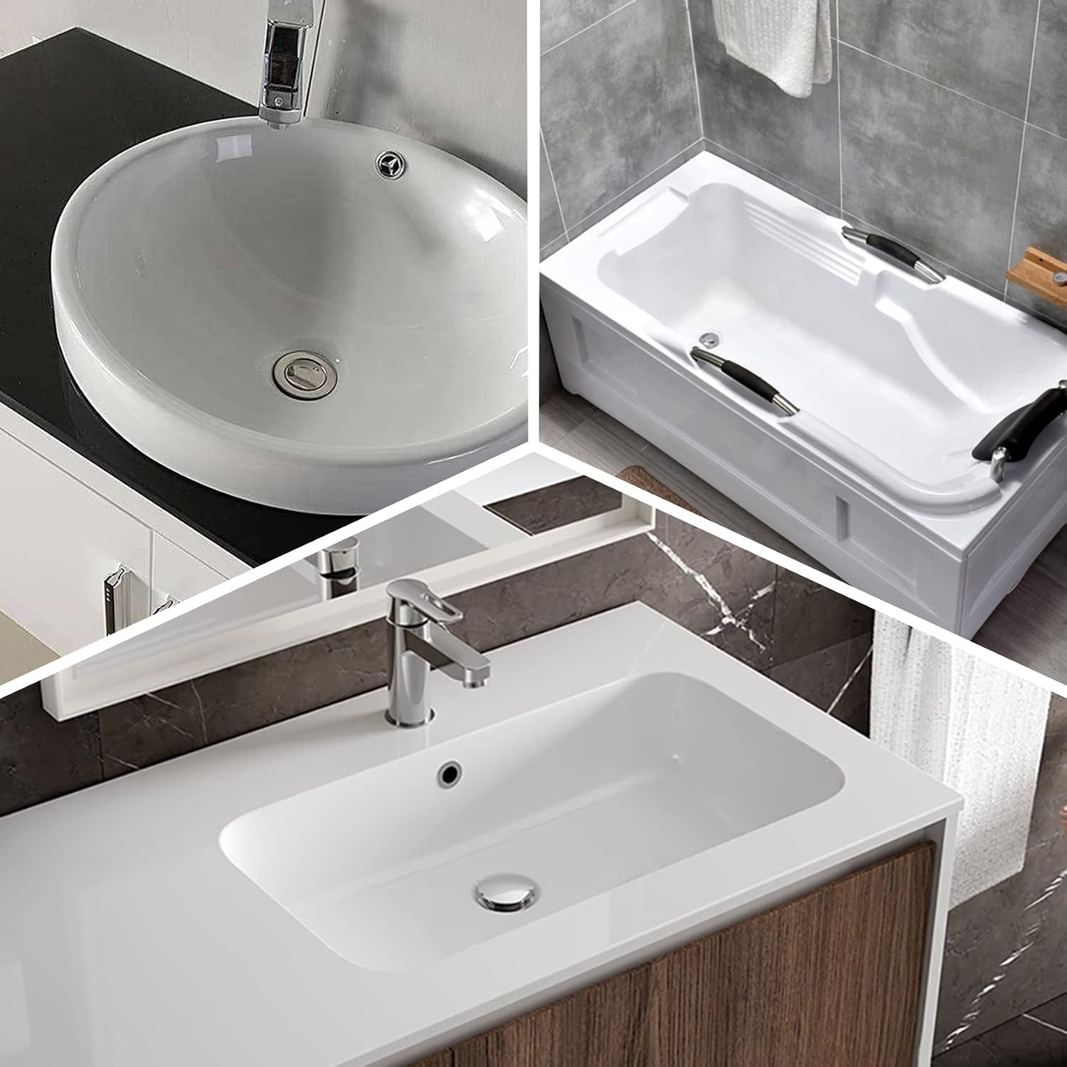 Brass Basin Plug with Hair Basket (34 to 38mm): image 2