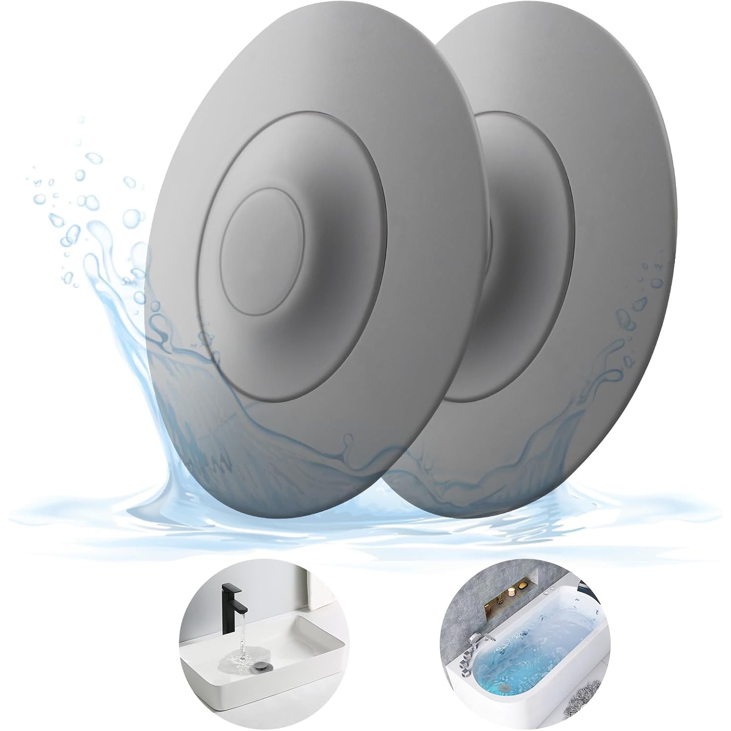 Silicone Press Drain Plug 2 Pack